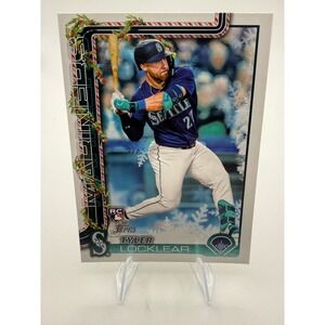 2025 Topps Holiday Tyler Locklear Rookie Card H165 Seattle Mariners RC Baseball